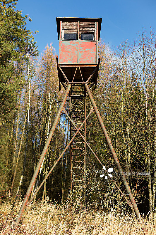 动物狩猎高位观察点图片素材
