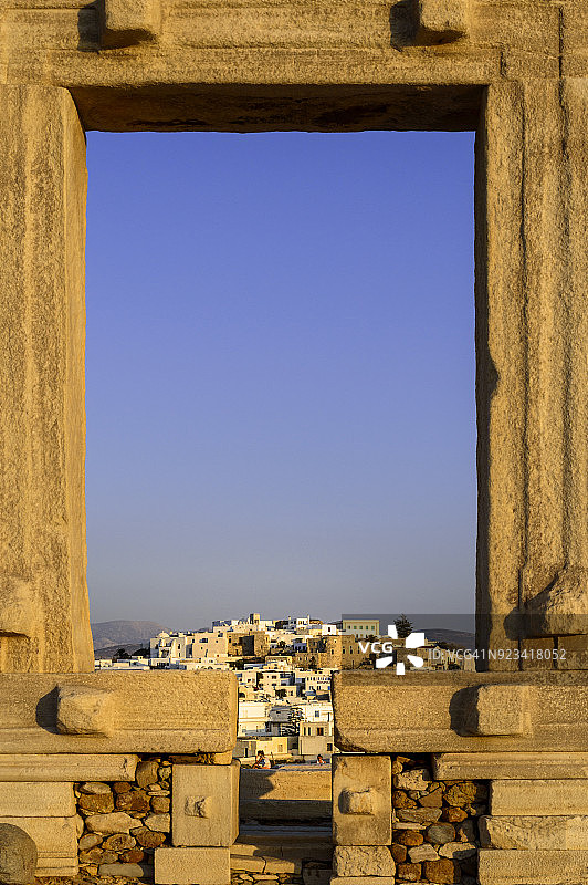 希腊纳克索斯阿波罗神庙之门图片素材