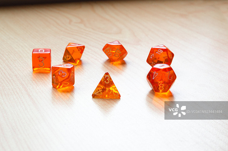 多面编号骰子图片素材