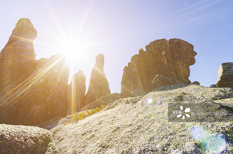 La Pedriza的岩层地貌图片素材