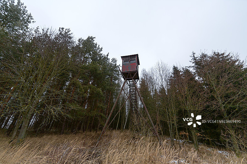 动物狩猎高位观察点图片素材