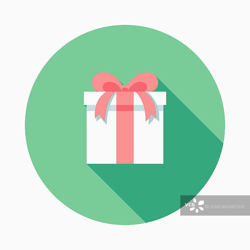 扁平风格的复活节礼品图标，带侧面阴影图片素材