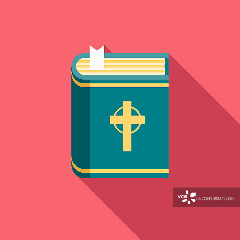 扁平风格《圣经》复活节图标图片素材