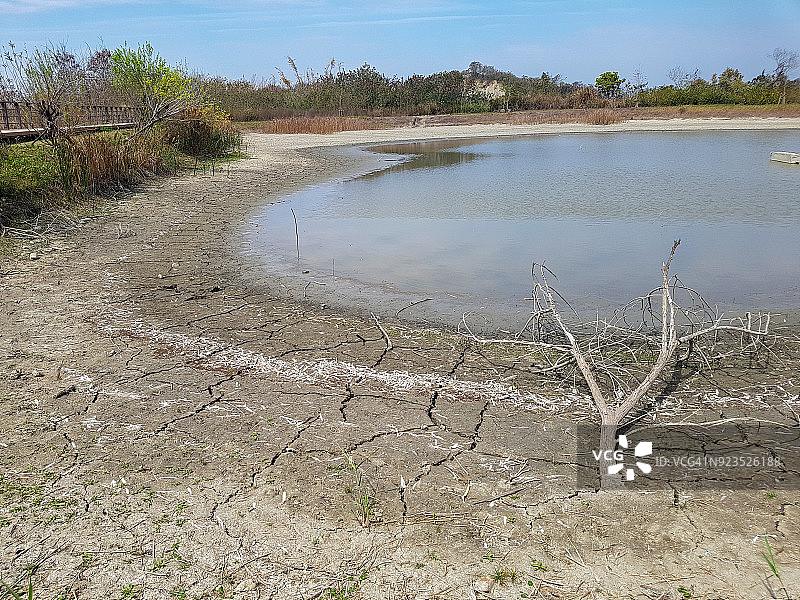 中国台湾高雄田寮的“月世界”世界级地貌景观图片素材
