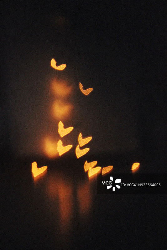 心形散景抽象背景图片素材