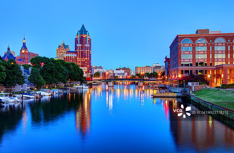 密尔沃基河滨步道图片素材