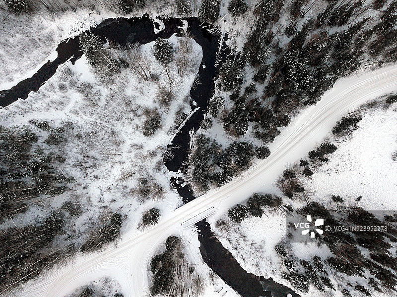 冬季空中景观图片素材