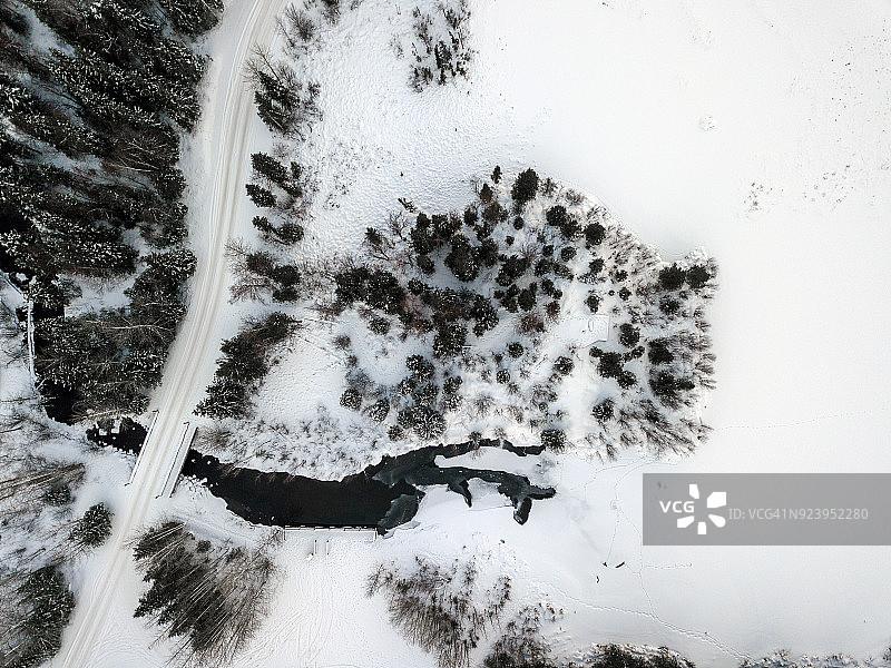 冬季空中景观图片素材