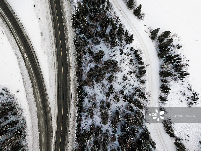 冬季空中景观图片素材
