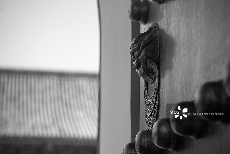 北京太庙的红色门窗图片素材