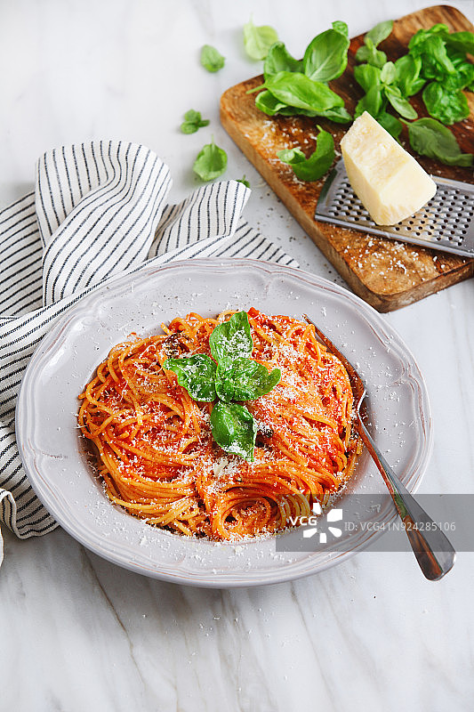 番茄酱意大利面图片素材