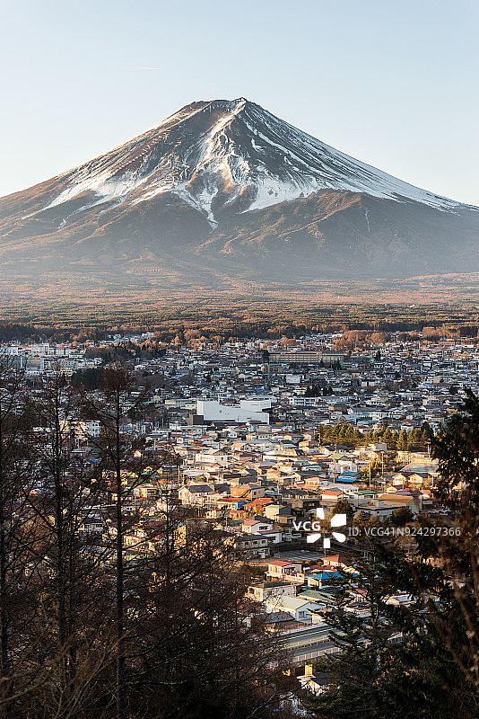 富士山顶视图图片素材