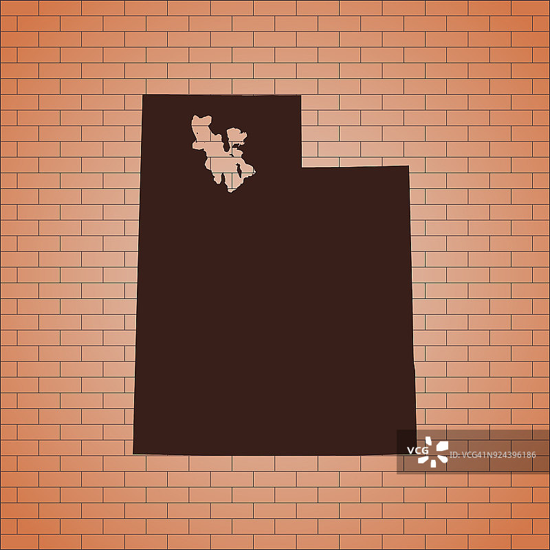 犹他州的地图图片素材