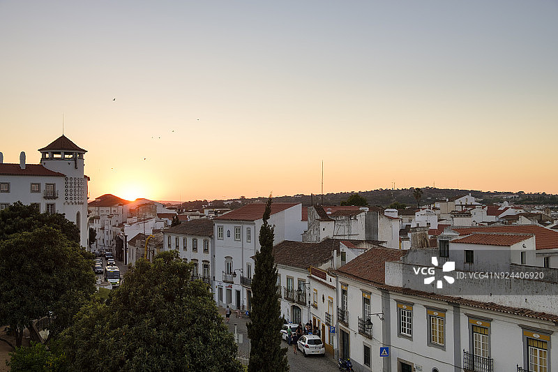 阿连特茹地区埃武拉日落景观图片素材