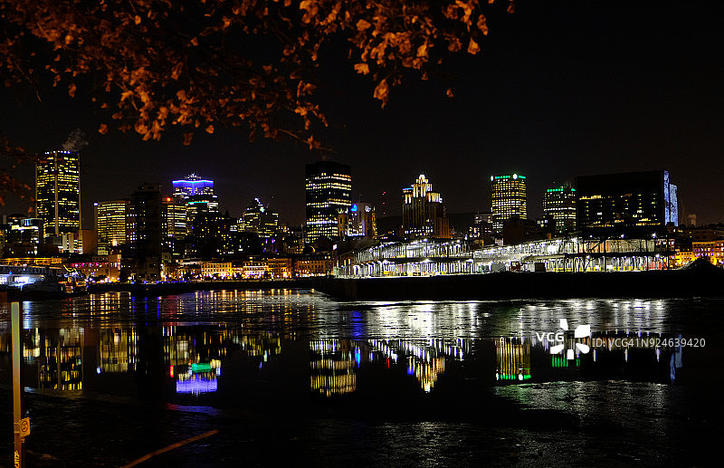 加拿大蒙特利尔城市天际线图片素材