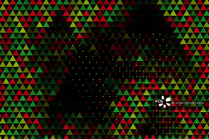 苹果树等边三角形图案（横向）图片素材