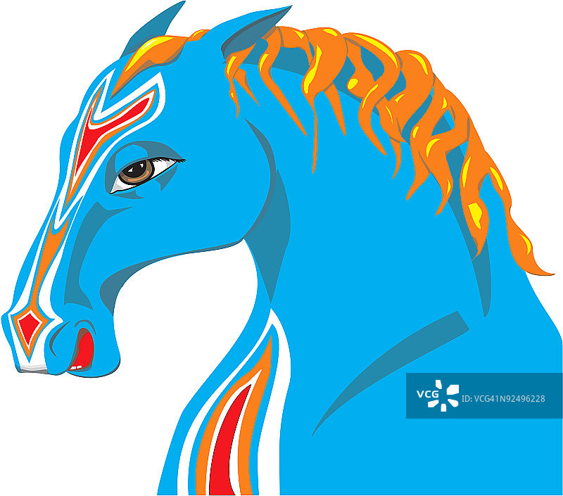 马的肖像图片素材