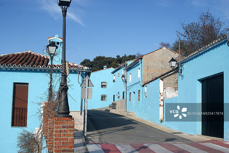 马拉加的胡斯卡尔镇：蓝精灵村图片素材