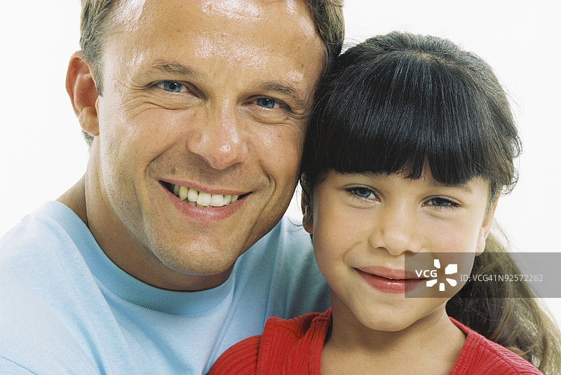 父女肖像图片素材