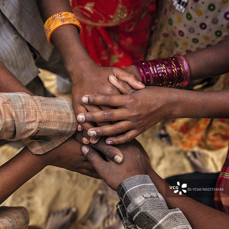 亚洲印度儿童的团结图片素材