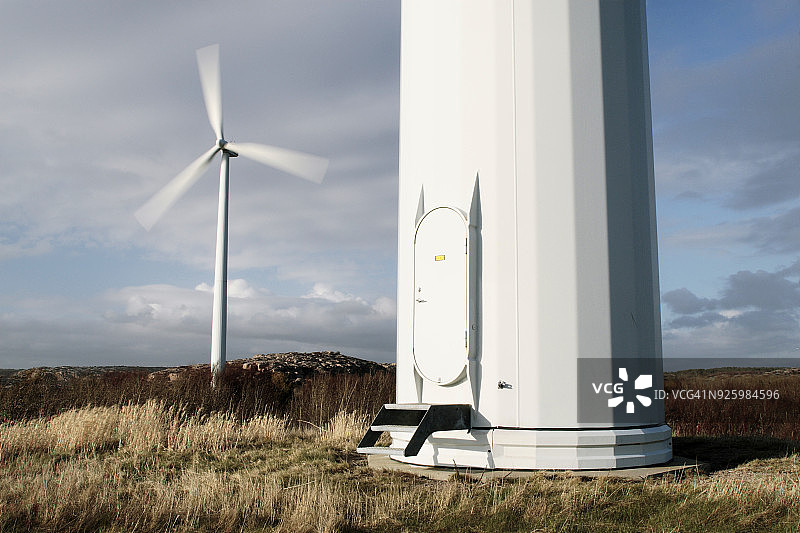 风力涡轮机的细节图片素材