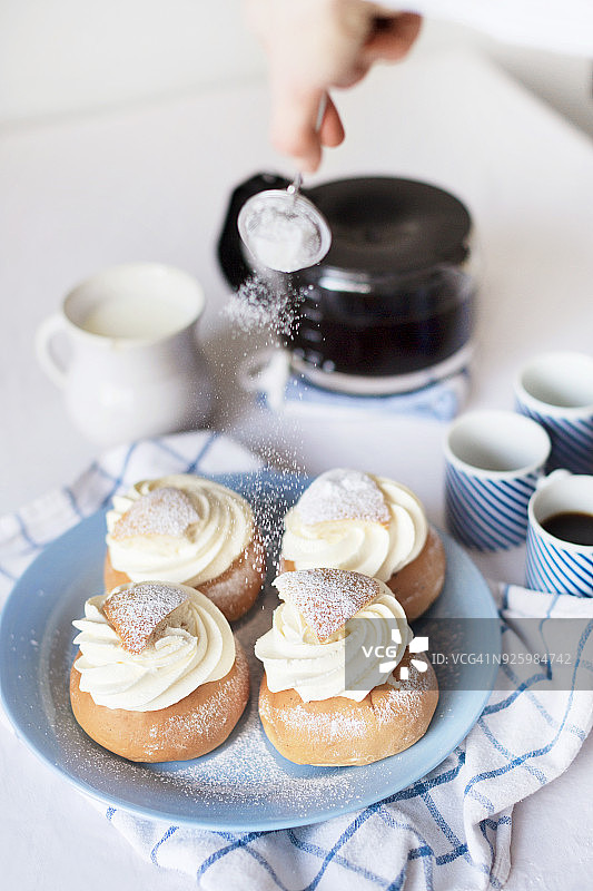 奶油甜面包图片素材