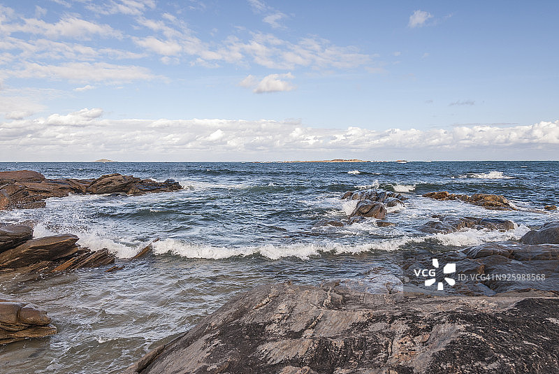 澳大利亚西澳大利亚州邓斯伯勒的乡村海滩景观图片素材
