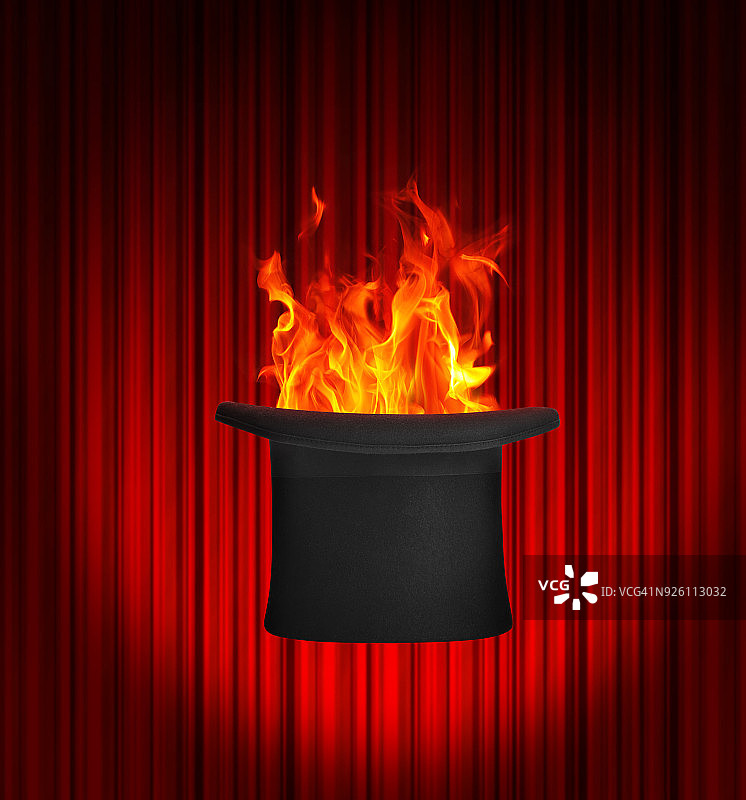 高顶礼帽魔法图片素材