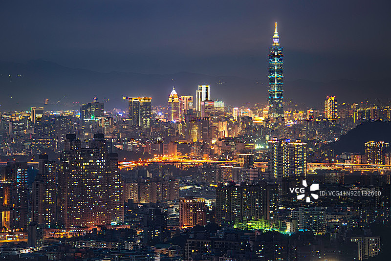 中国台湾夜景图片素材