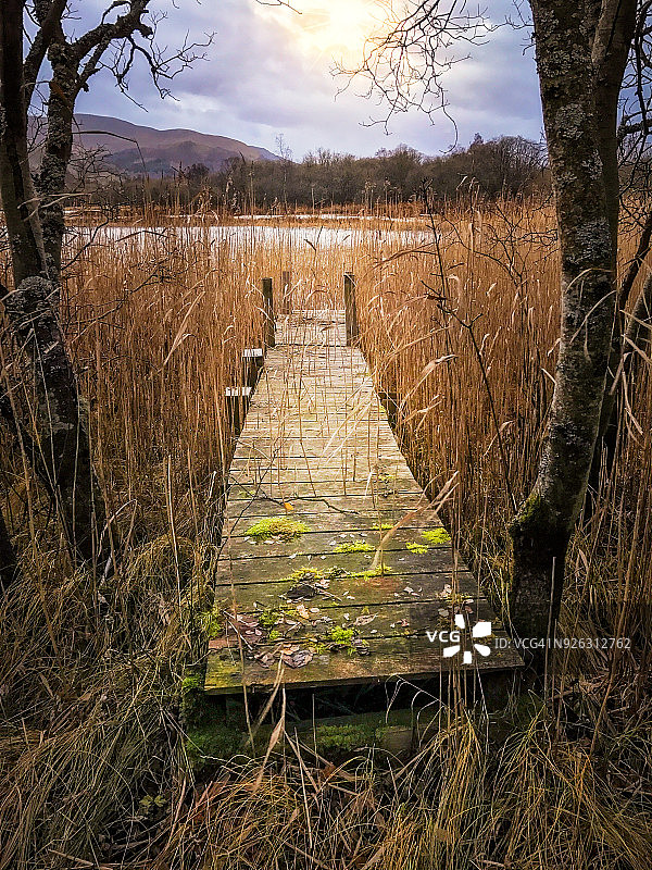 图梅尔湖码头图片素材