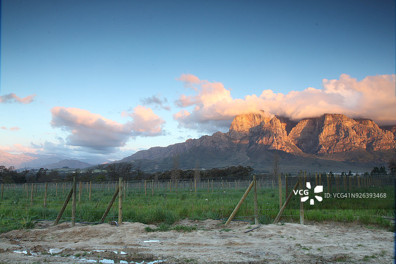斯泰伦博斯博斯肯达尔葡萄酒产区的悠长周末图片素材