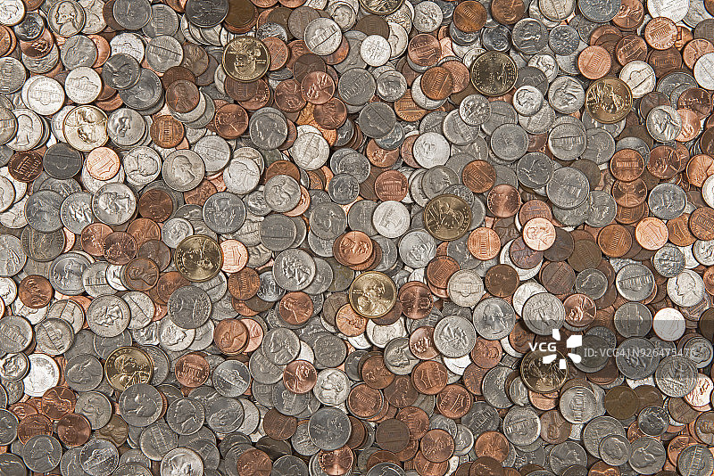 美国的硬币图片素材