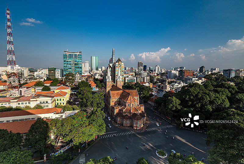 越南胡志明市圣母大教堂图片素材