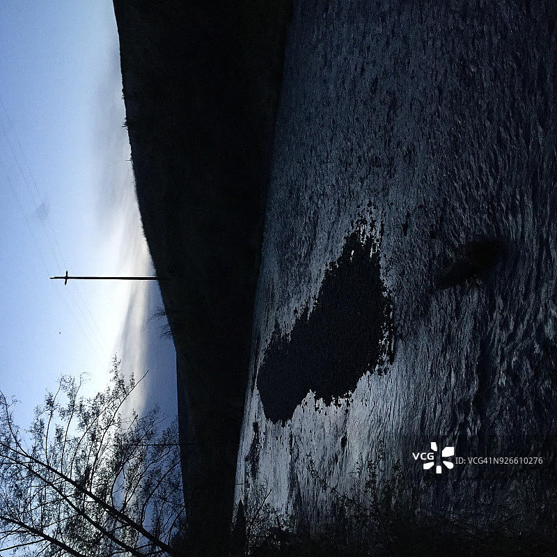 溪流与沙洲图片素材