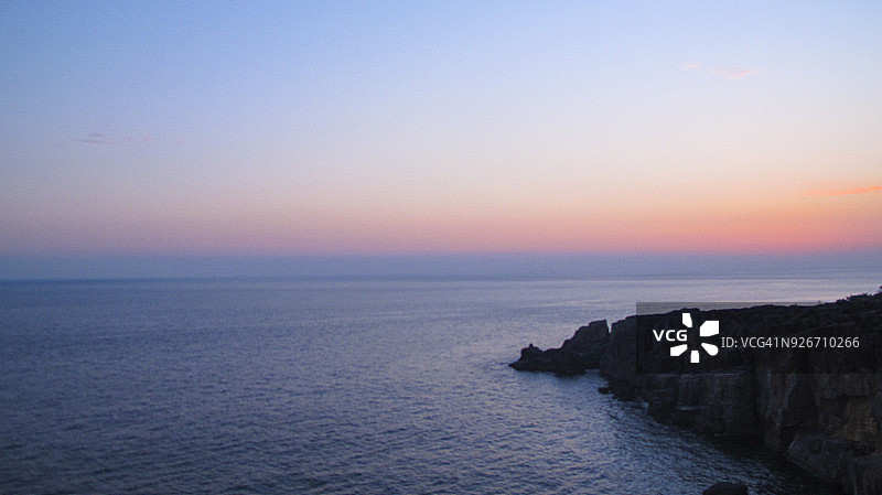 吉野熊野国家公园三段壁日落黄昏图片素材