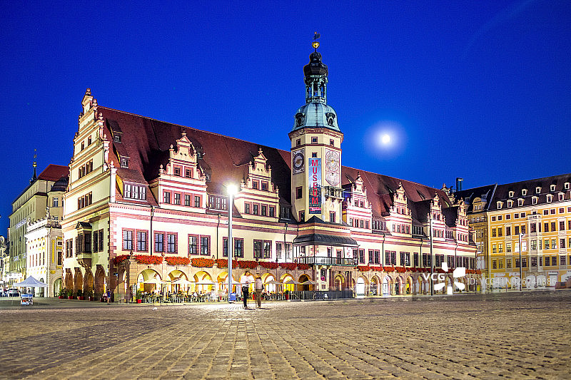 德国萨克森州莱比锡老市政厅图片素材