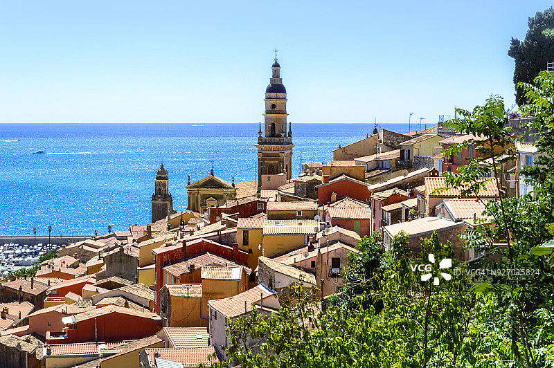 法国里维埃拉芒通风光图片素材
