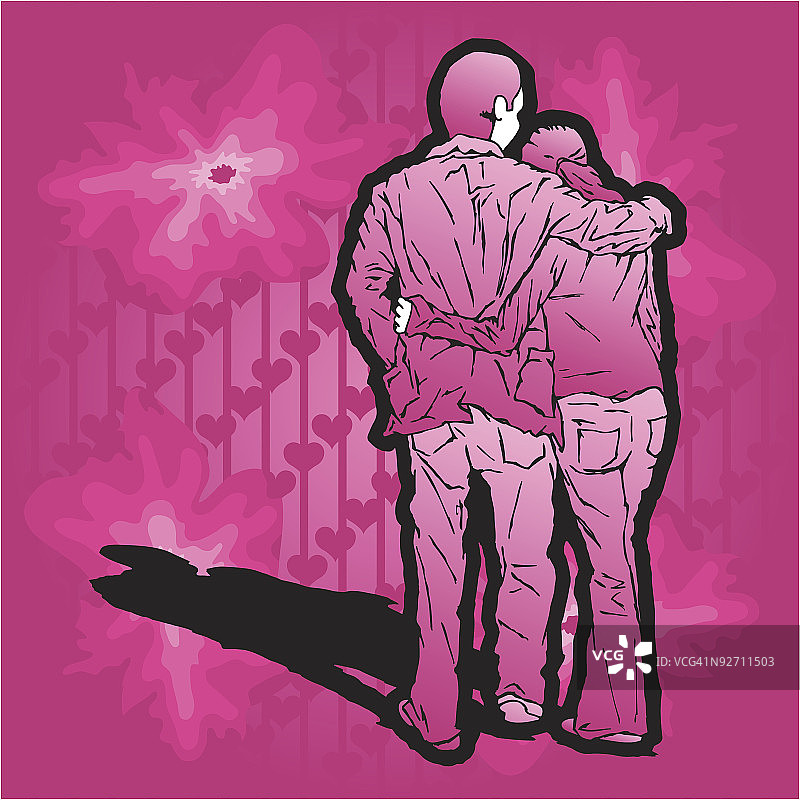 拥抱的情侣图片素材