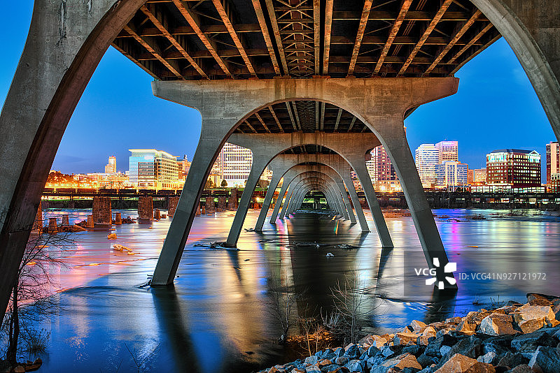 尝试记住-通往里士满的桥梁图片素材