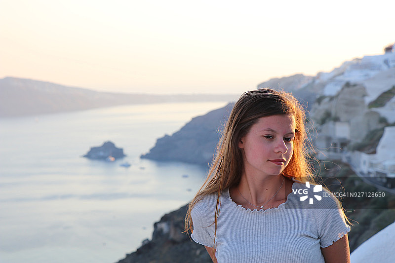 青少年女孩的肖像图片素材