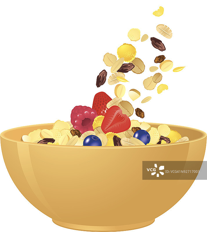 早餐麦片图片素材