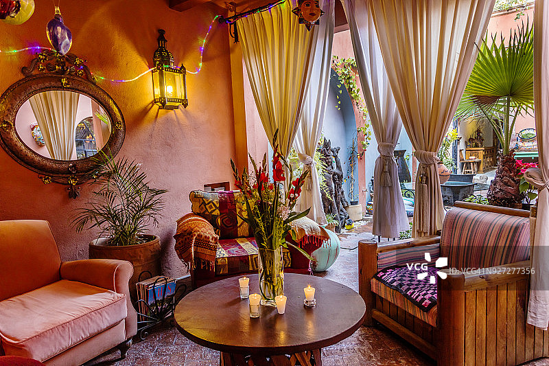 梦之家精品酒店，拥有四间客房——墨西哥圣米格尔德阿连德图片素材