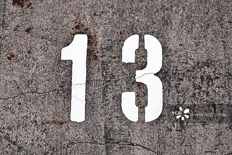 数字13图片素材