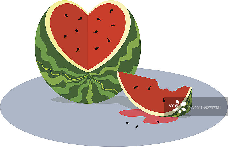 我爱西瓜图片素材