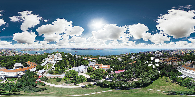 土耳其伊斯坦布尔景观360度全景图图片素材