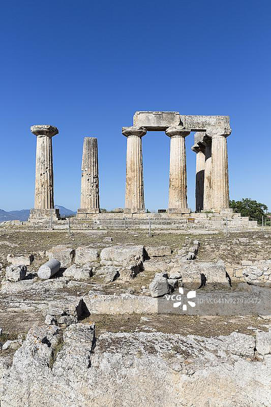 古希腊科林斯阿波罗神庙图片素材