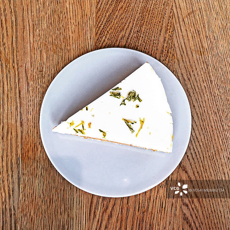 柠檬芝士蛋糕图片素材