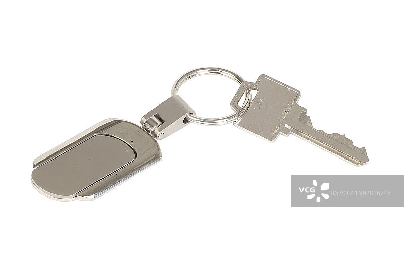 白底挂锁特写图片素材