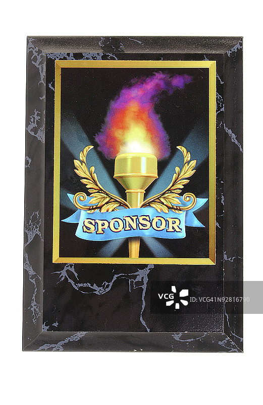 白色背景下的奖杯特写镜头图片素材