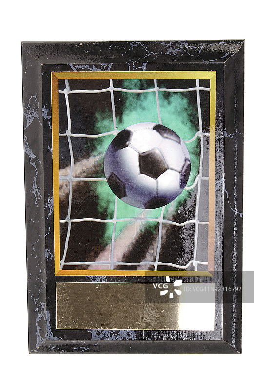 白色背景下足球的特写镜头图片素材